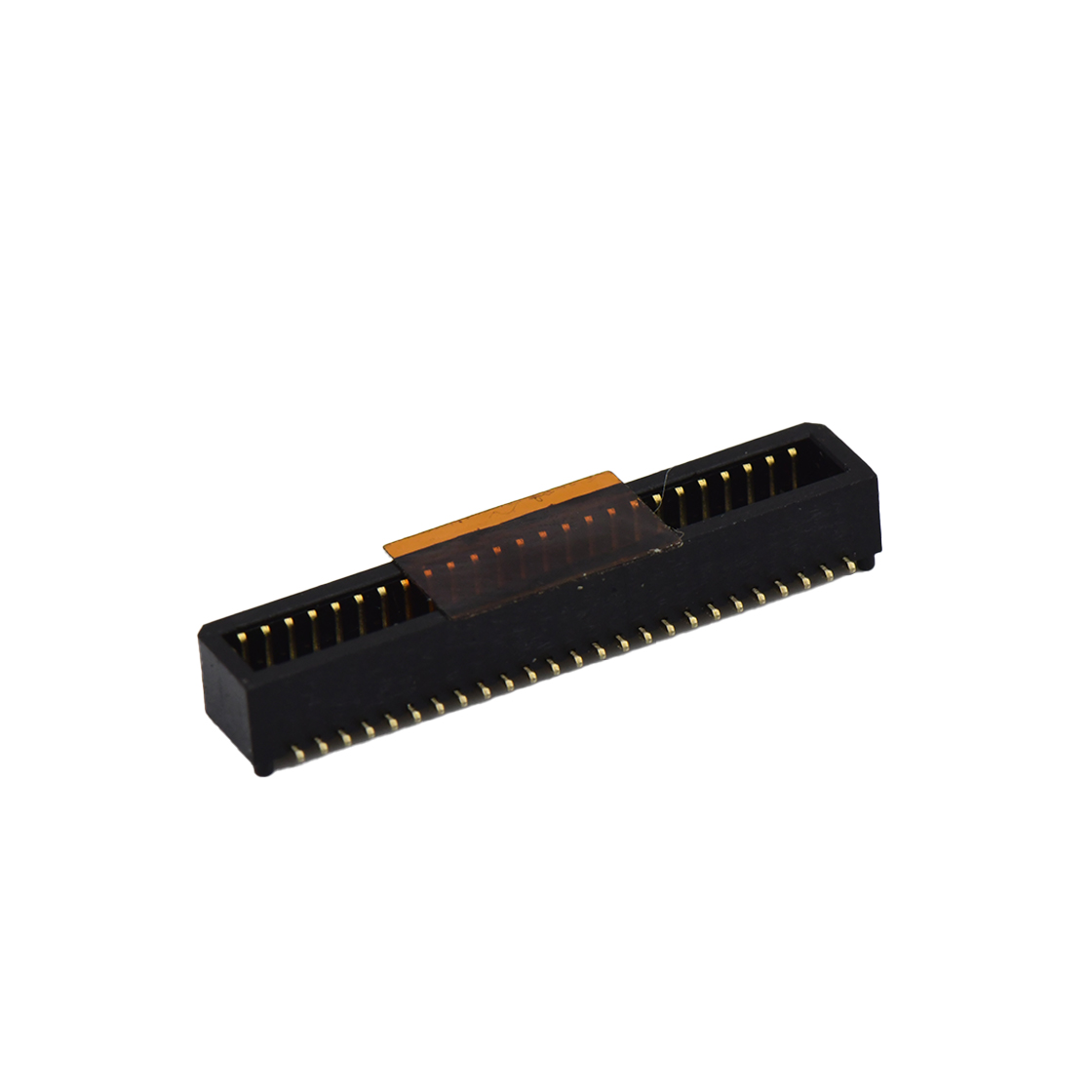 Board to Board Pitch0.8 H2.9mm单槽双排 SMT型母座 50pin 黑色 Gold flash,PA9T 2300